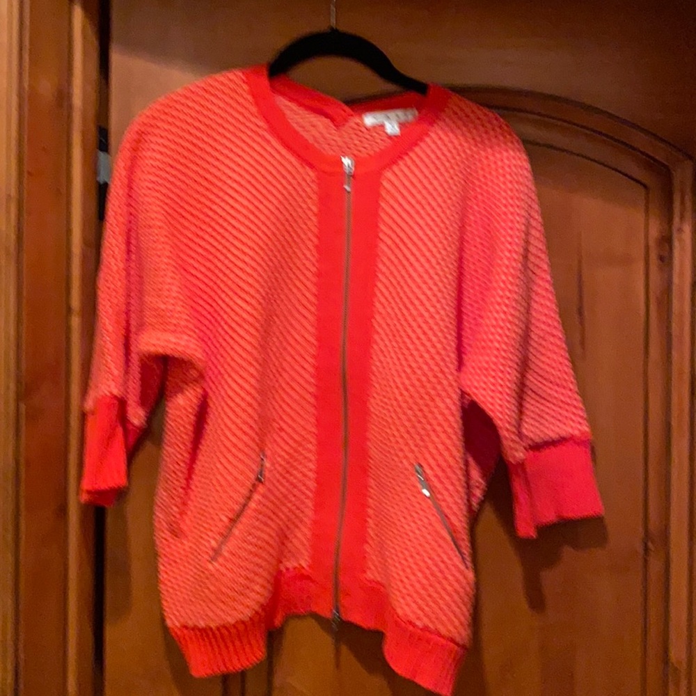Spring/Summer zip front sweater